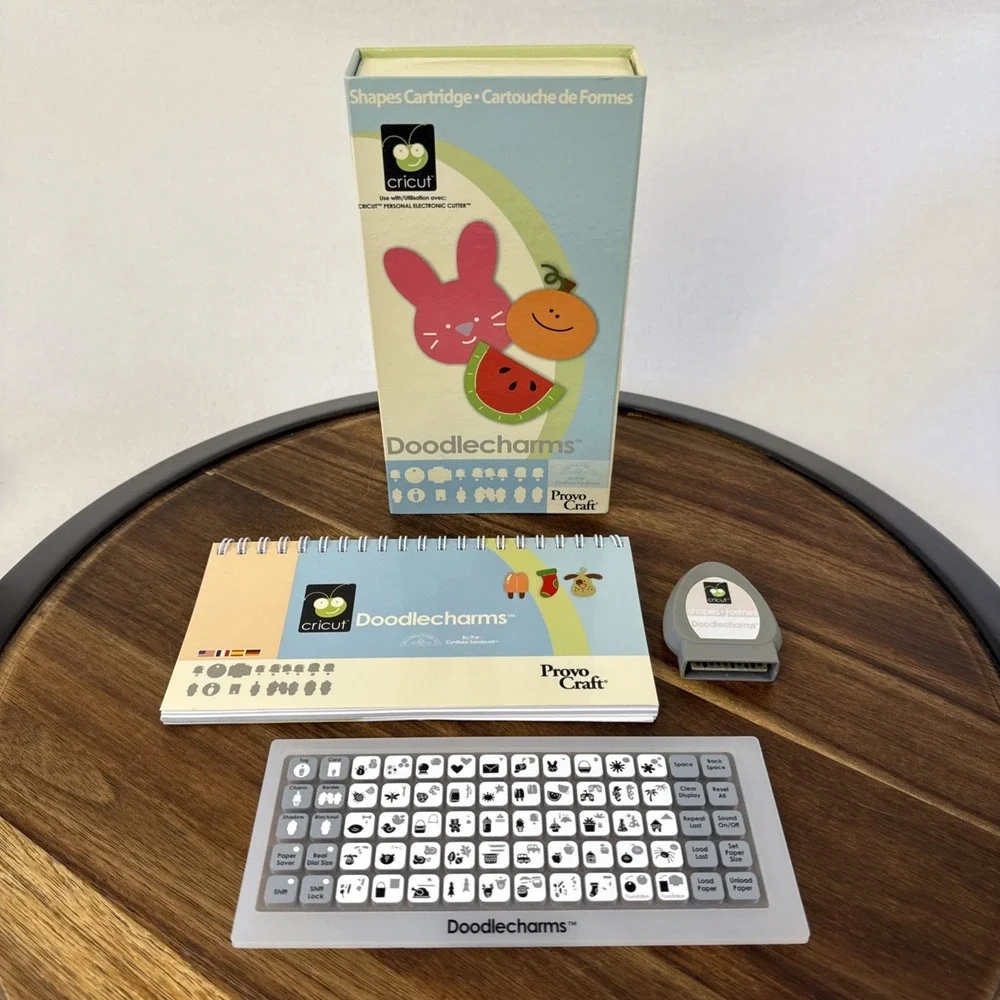 Cricut Doodle Charms Shapes Cartridge Complete 29-0021 Provo Craft